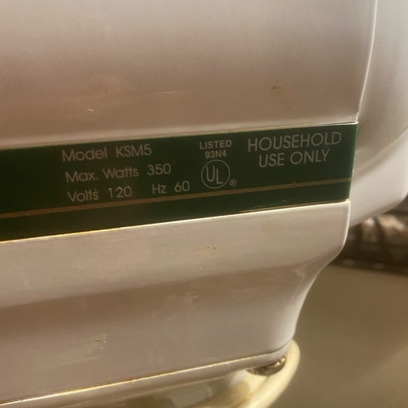 💚VINTAGE KITCHENAID LIMITED EDITION KSM5 MIXER W/2 BOWLS & ALL ATTACHMENTS - Picture 10 of 12